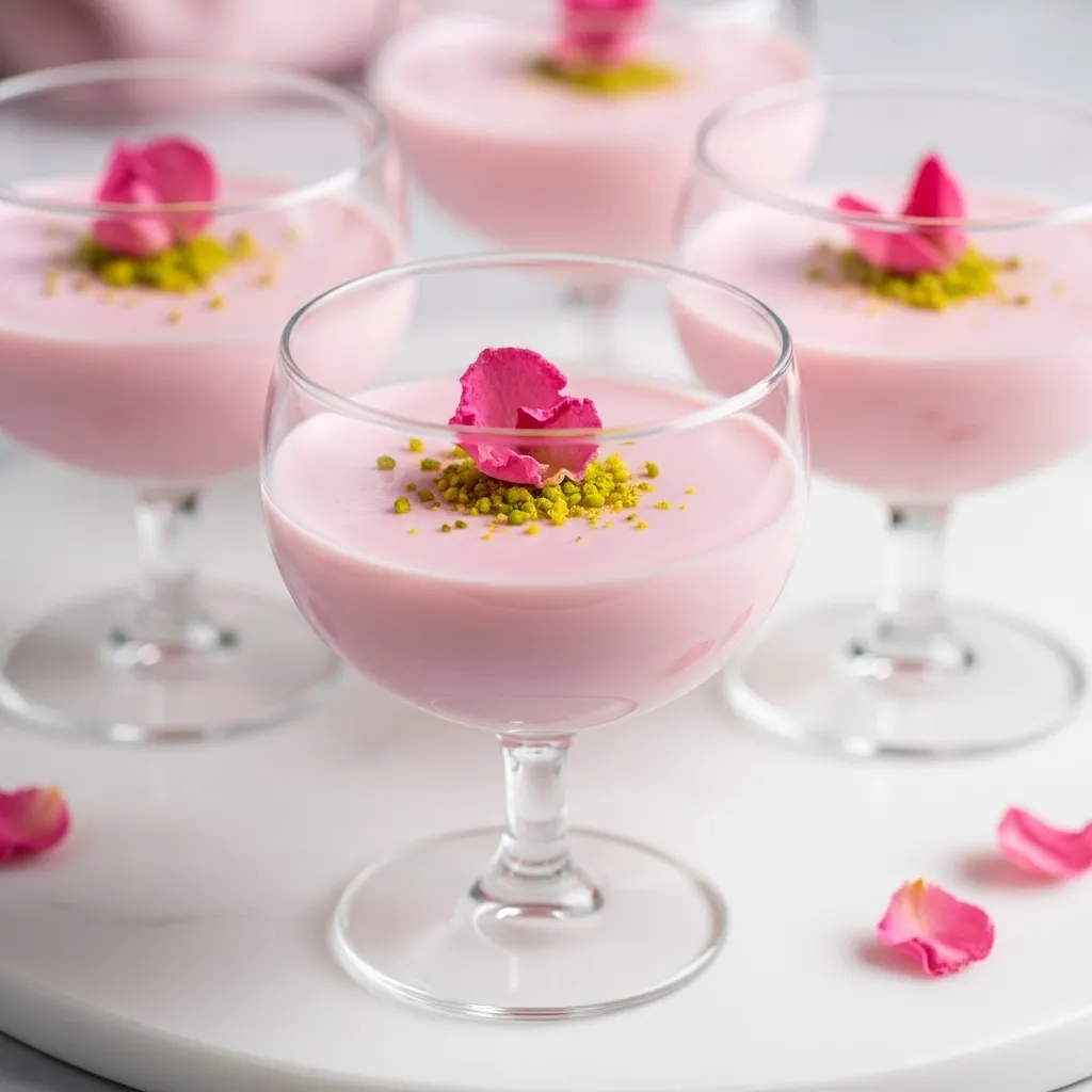Rose-Flavored Panna Cotta