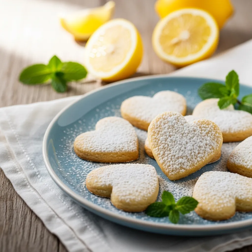 Lemon Heart Cookies