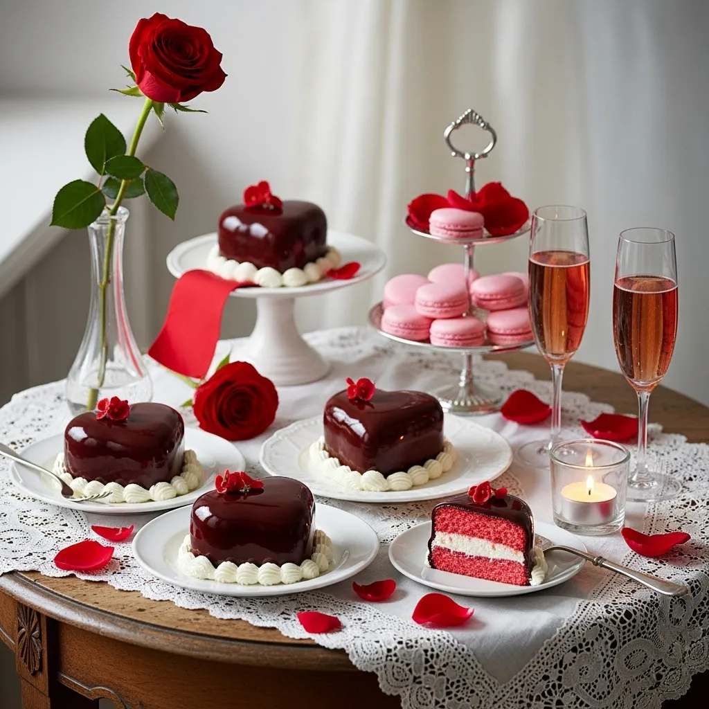 Mini Heart-Shaped Cakes