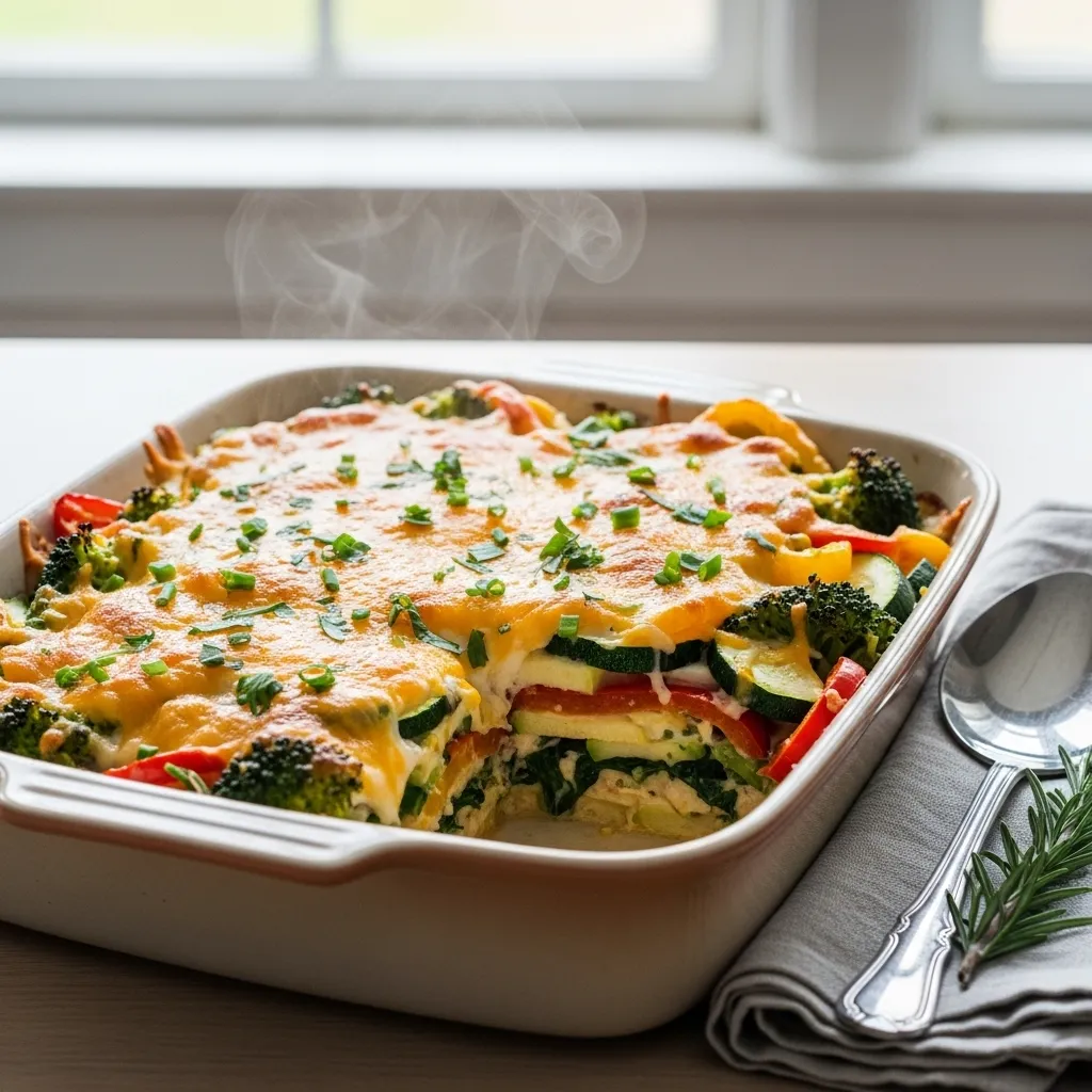 Step-by-Step Instructions for Low Carb Vegetarian Comfort Casserole