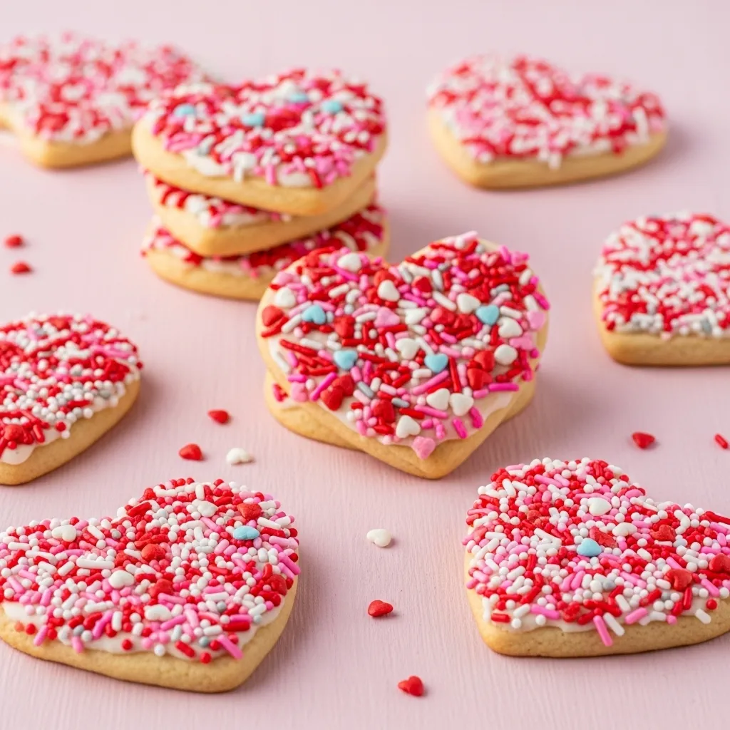 Sprinkle Heart Cookies