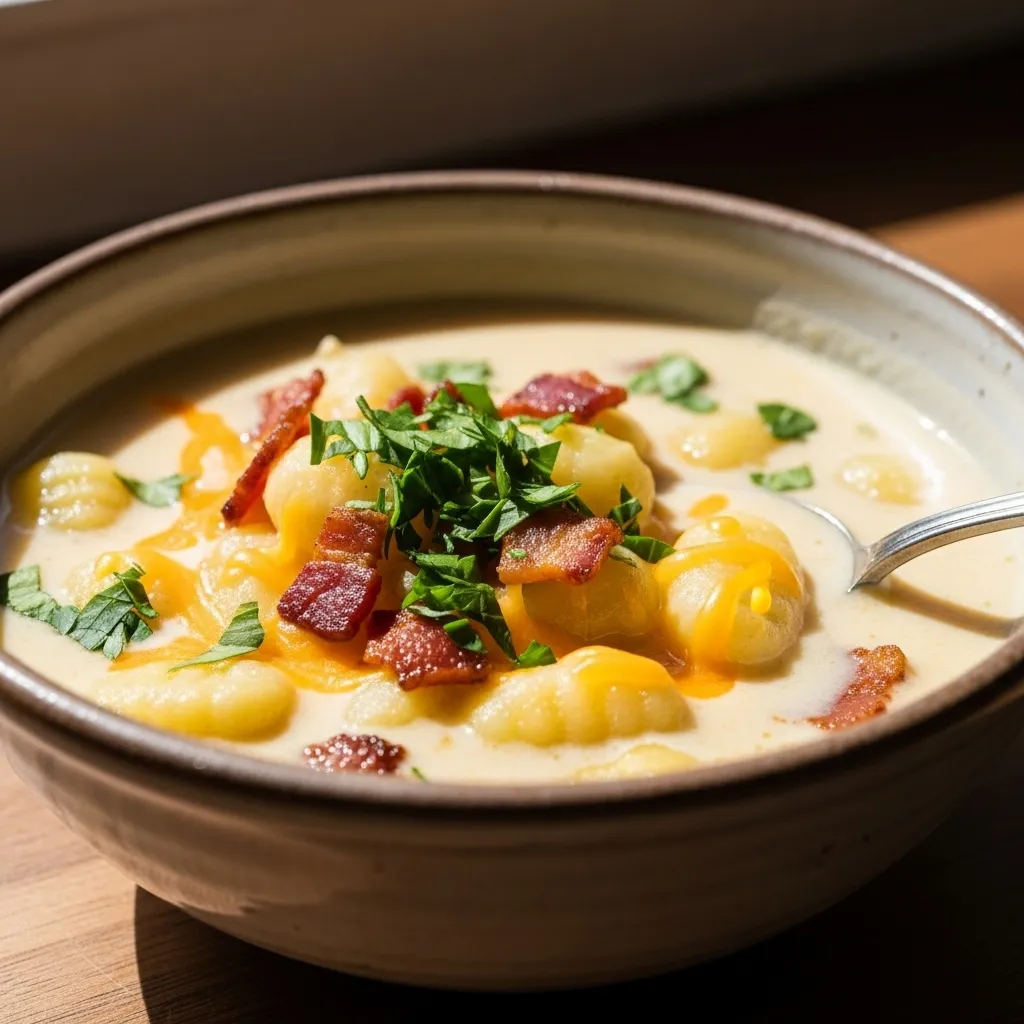 Bacon Cheddar Gnocchi Soup Variations