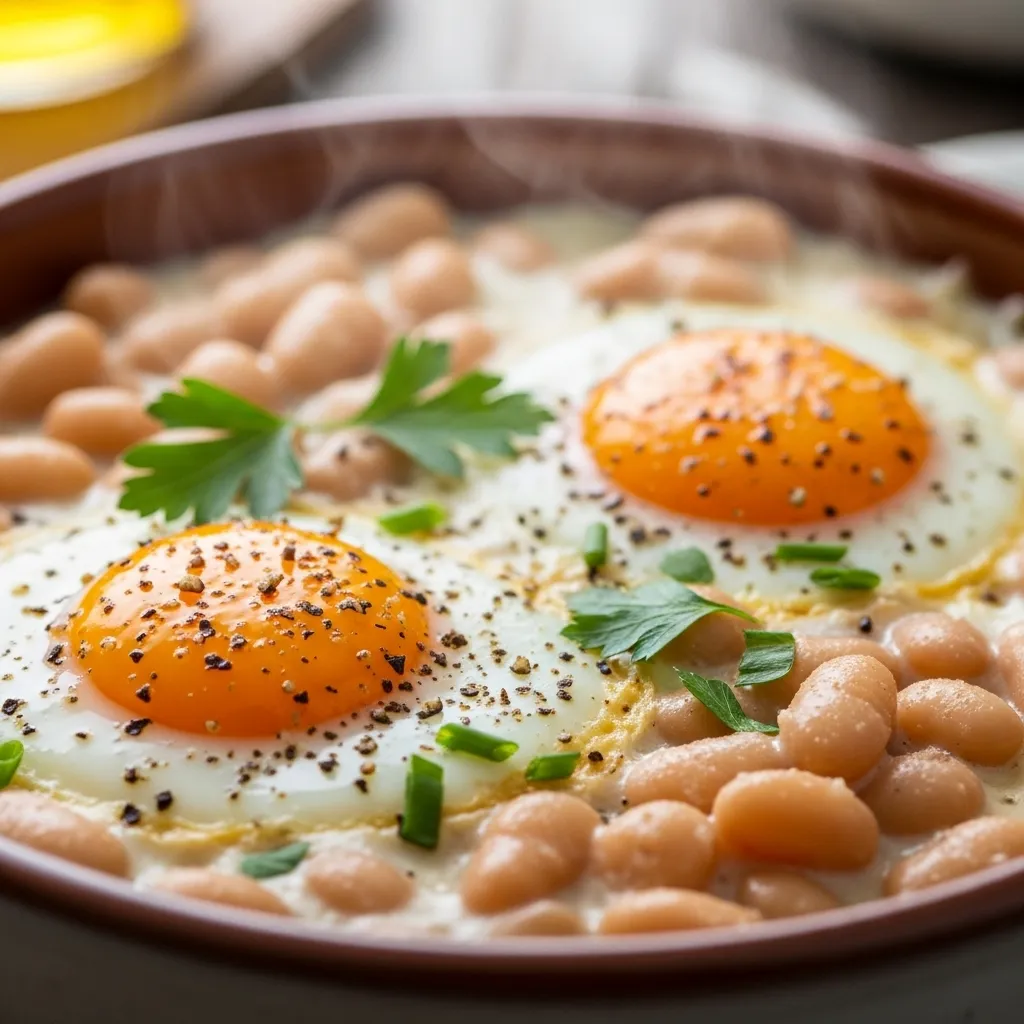 Easy Breakfast Beans and Eggs Ingredients