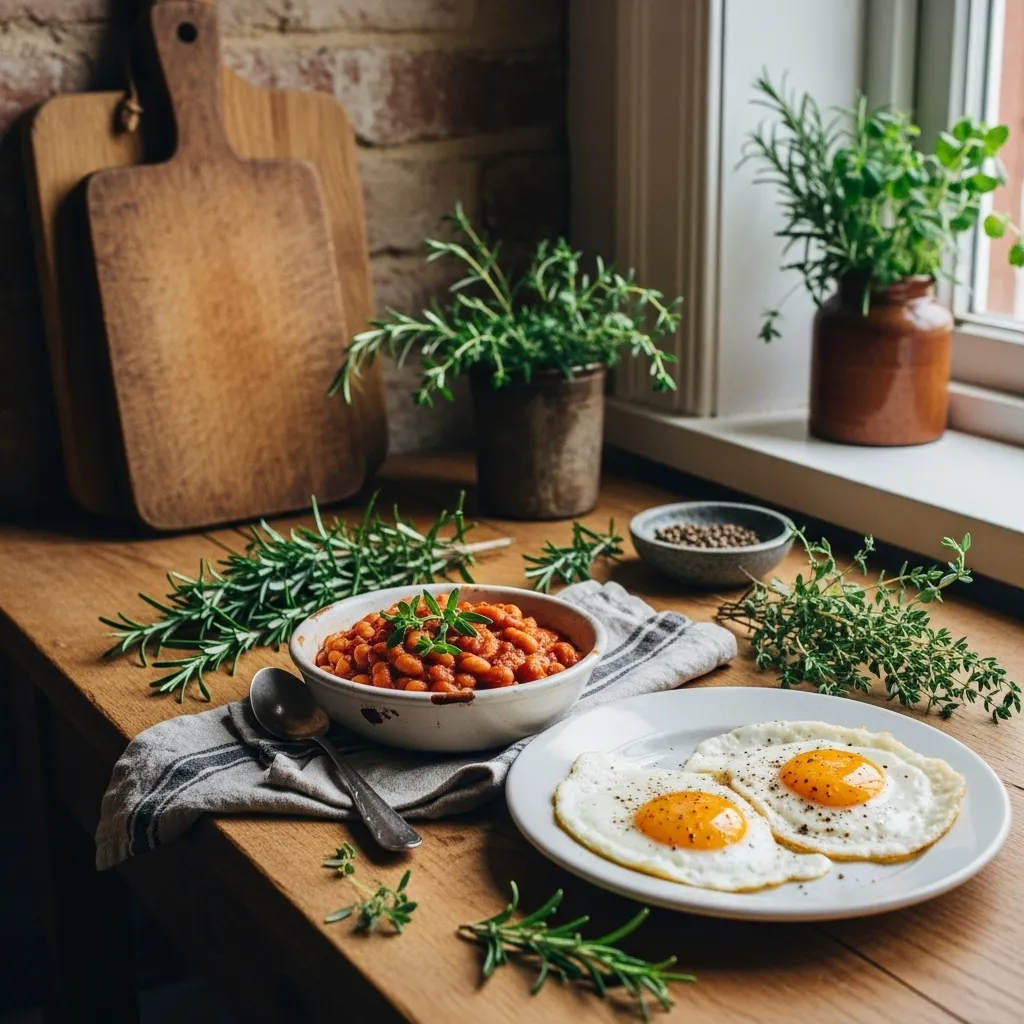 Easy Breakfast Beans and Eggs Variations