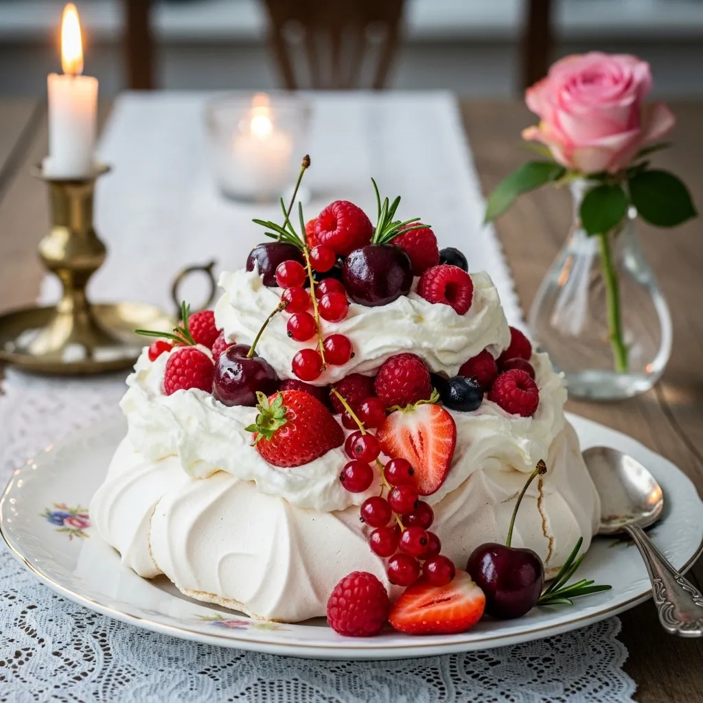 Red Berry Pavlova
