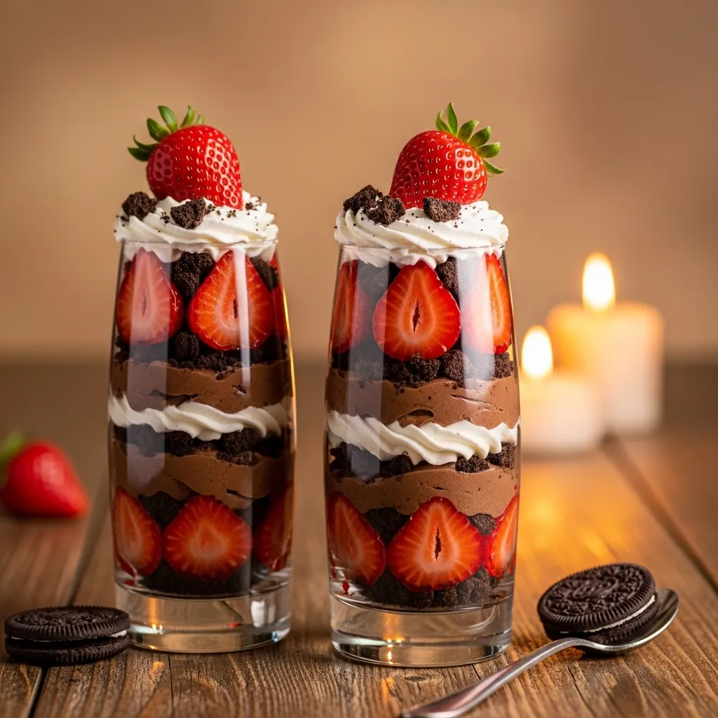 Strawberry Chocolate Parfaits