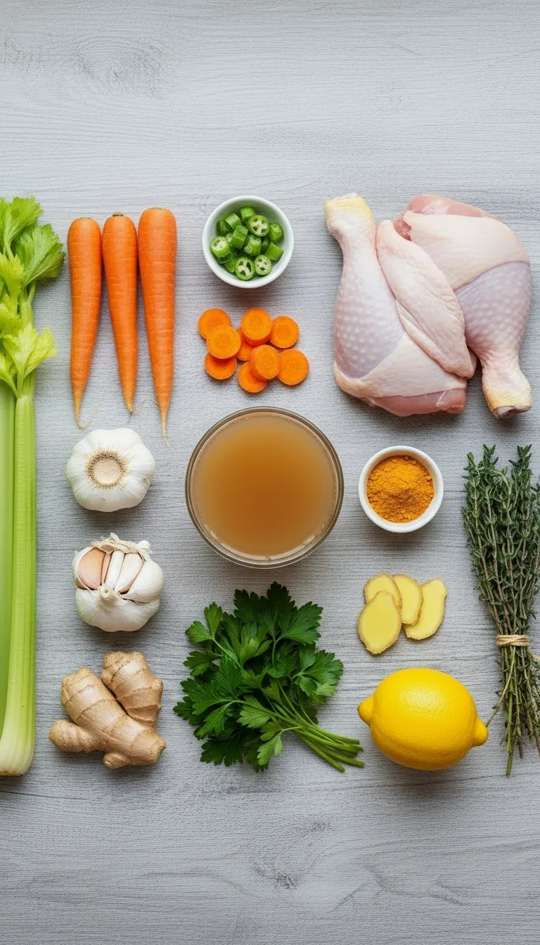 Anti-Inflammatory Chicken Soup Ingredients