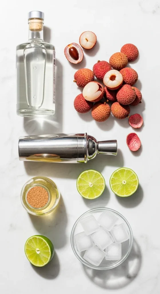 Best Lychee Martini Recipe ingrediants