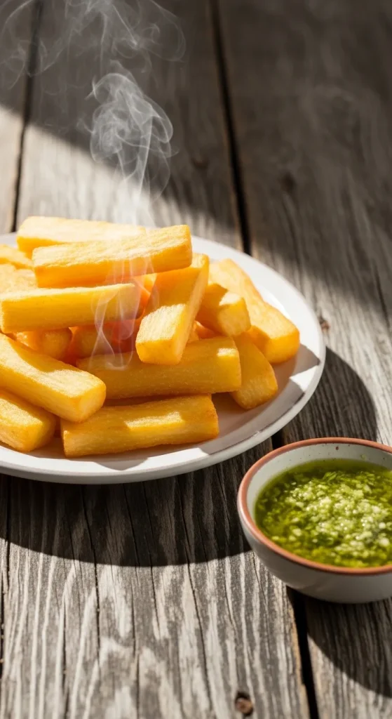 Cuban Appetizers Yuca Frita (Crispy Fried Cassava) Recipe