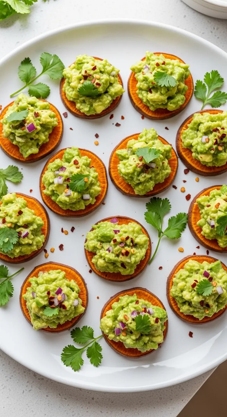 Sweet-Potato-Guacamole-Rounds