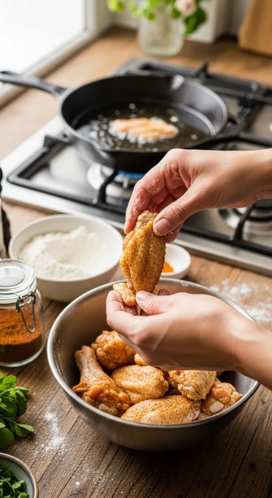 Crispy Fried Chicken Wings Recipe | Perfectly Golden & Juicy