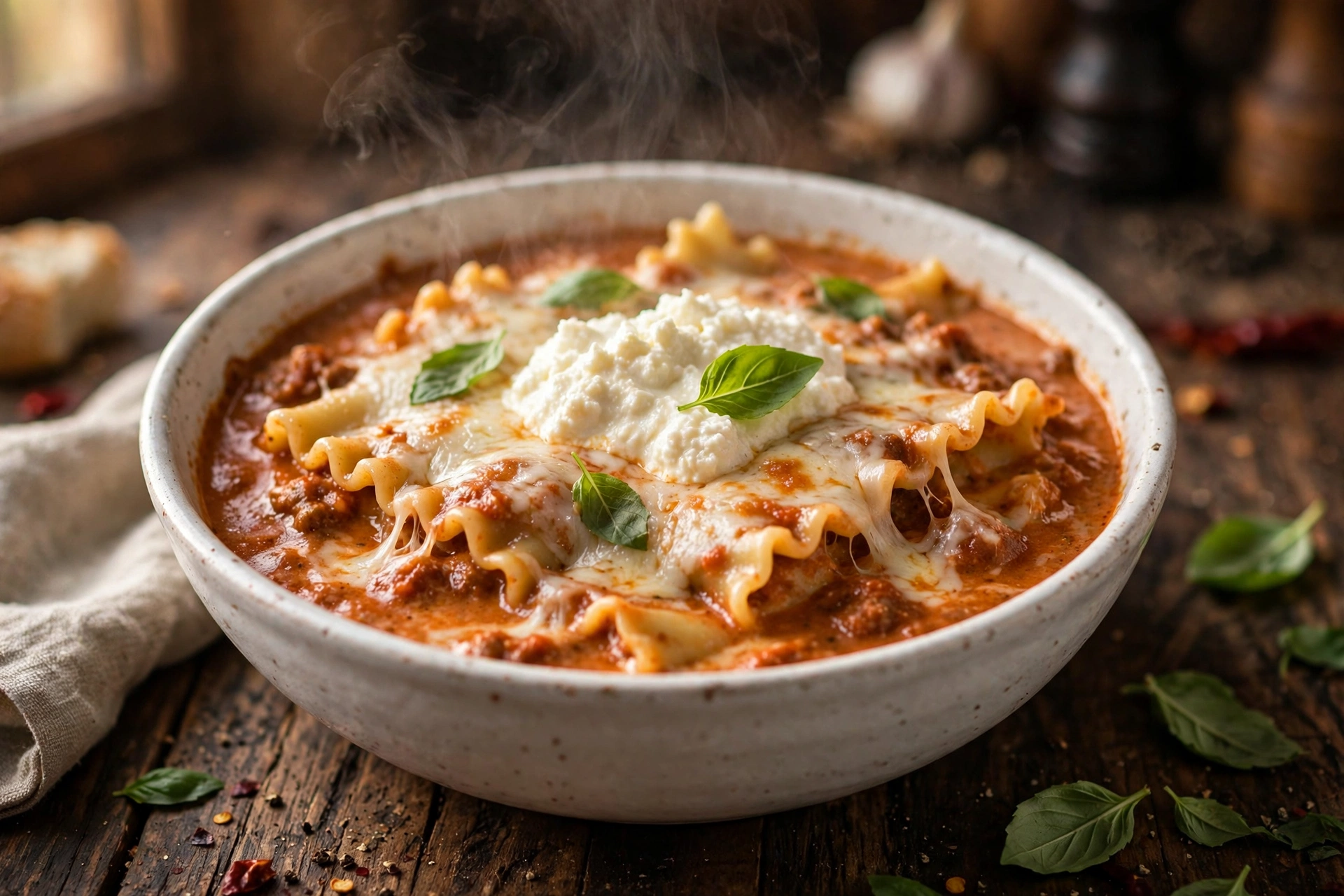 Easy Lasagna Soup
